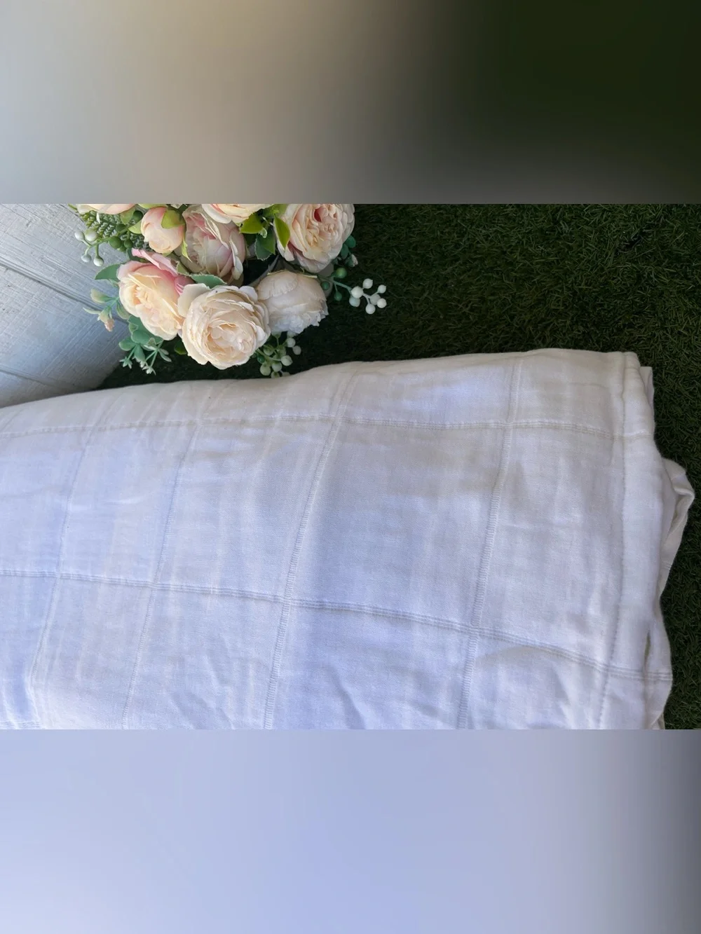 PARACHUTE 100% Organic Cotton Duvet Cover white /new FULL/QUEEN